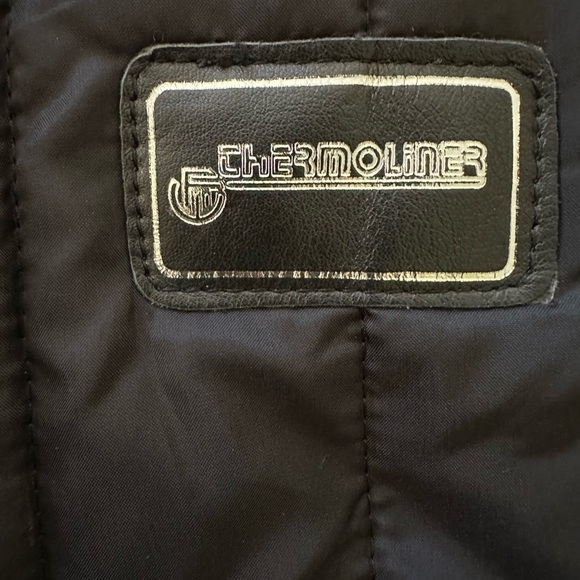 First Gear Scout Leather Thermoliner Motorcycle Jacket, Black, Mens 46 - Picture 5 of 16